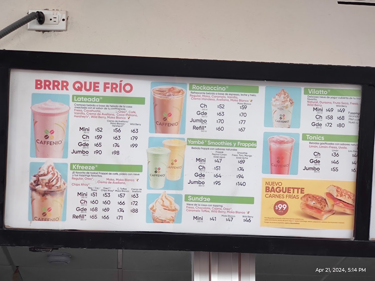 CAFFENIO Teófilo Burunda Menu - Image 1